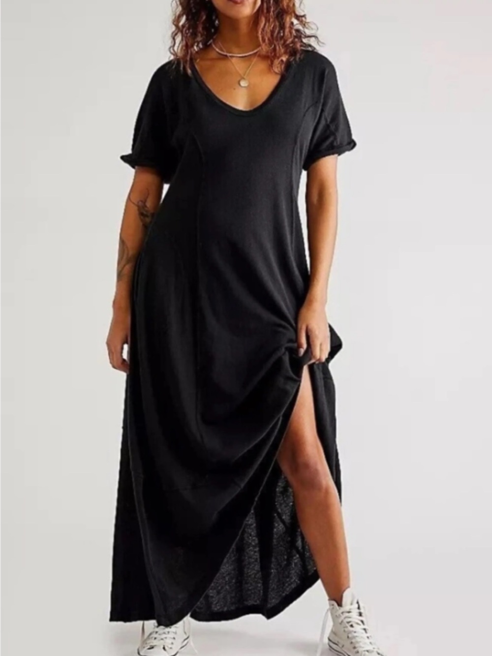 Free People Beach Black Maxi Small